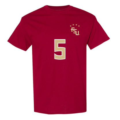 FSU - NCAA Women's Soccer : Bridget Mutipula - Garnet Replica Shersey T-Shirt-0