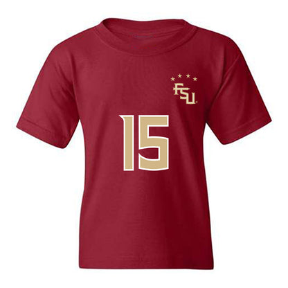 FSU - NCAA Women's Soccer : Anniyah Rodney - Garnet Replica Shersey Youth T-Shirt-0