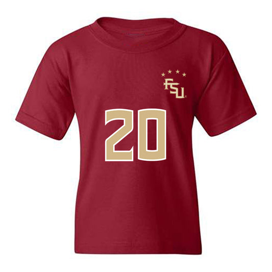 FSU - NCAA Women's Soccer : Joelle Jung - Garnet Replica Shersey Youth T-Shirt-0