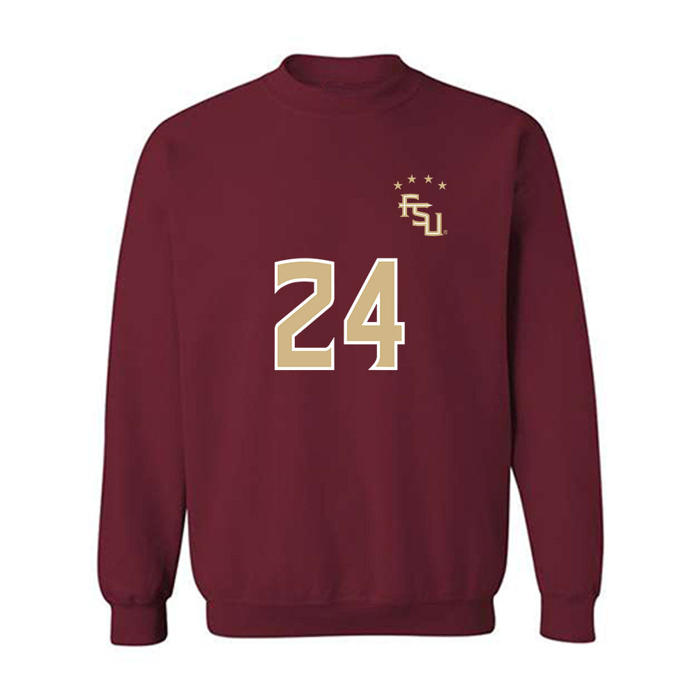 FSU - NCAA Women's Soccer : ashlyn anderson - Garnet Replica Shersey Crewneck Sweatshirt-0