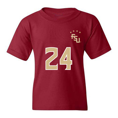 FSU - NCAA Women's Soccer : ashlyn anderson - Garnet Replica Shersey Youth T-Shirt-0