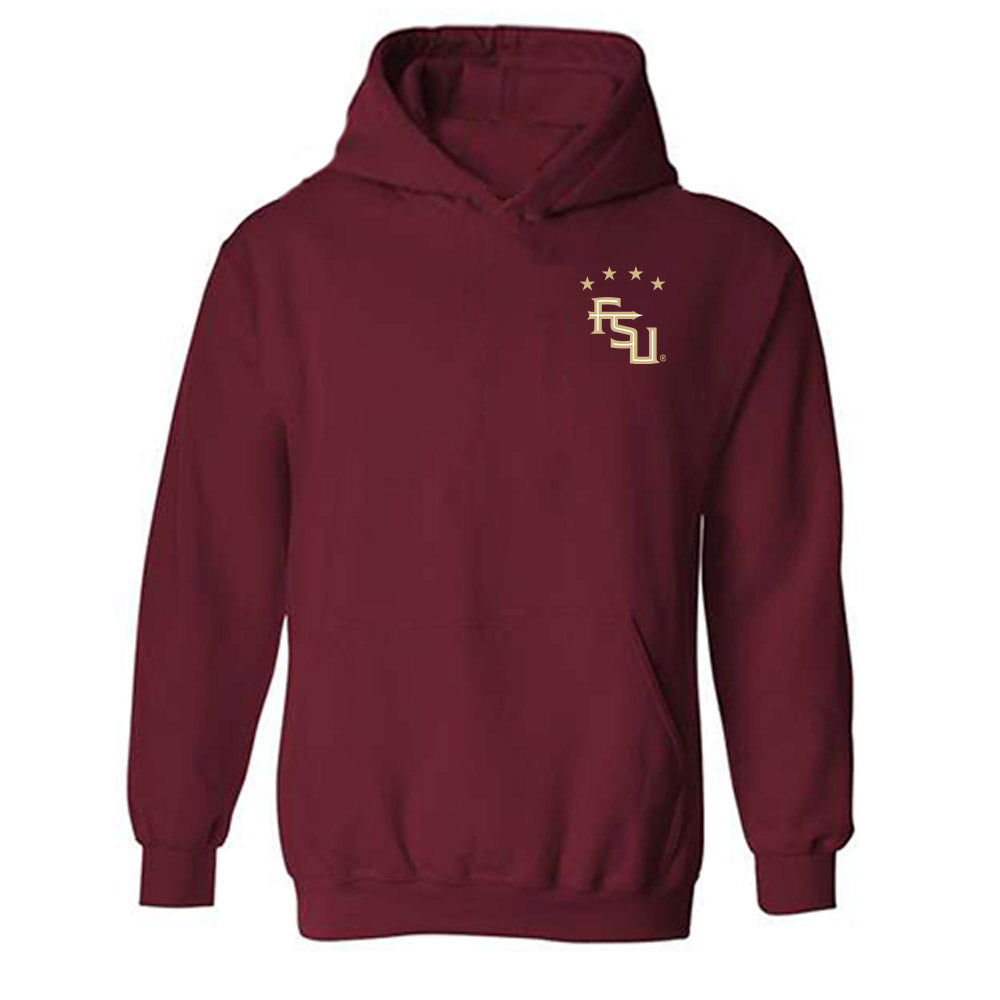 FSU - NCAA Women's Soccer : Tanner Strickland - Garnet Replica Shersey Hooded Sweatshirt-0