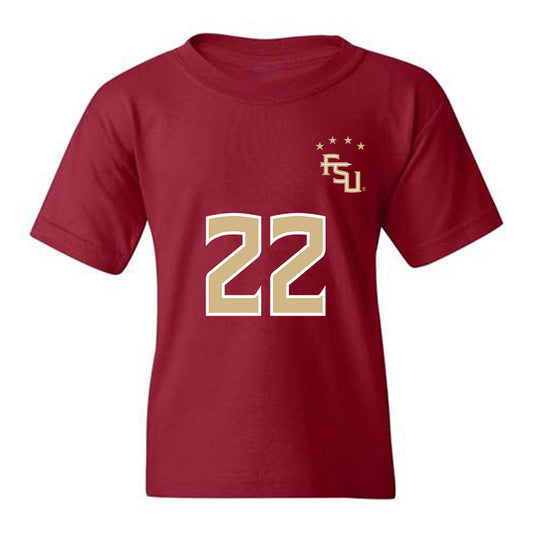 FSU - NCAA Women's Soccer : Claire Rain - Garnet Replica Shersey Youth T-Shirt