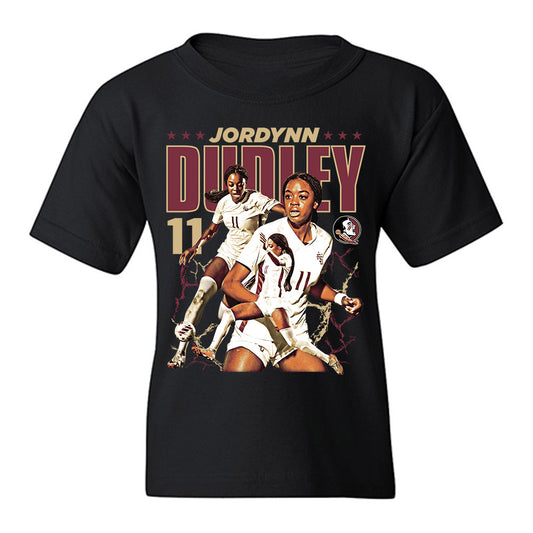 FSU - NCAA Women's Soccer : Jordynn Dudley - Collage Youth T-Shirt-0