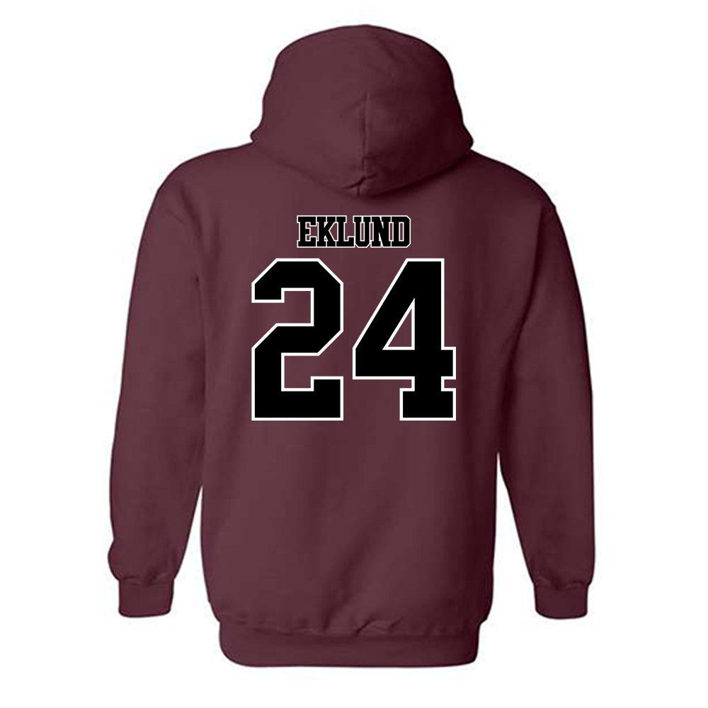 Montana - NCAA Football : Justin Eklund - Classic Shersey Hooded Sweatshirt-1