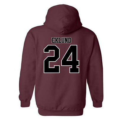 Montana - NCAA Football : Justin Eklund - Classic Shersey Hooded Sweatshirt-1