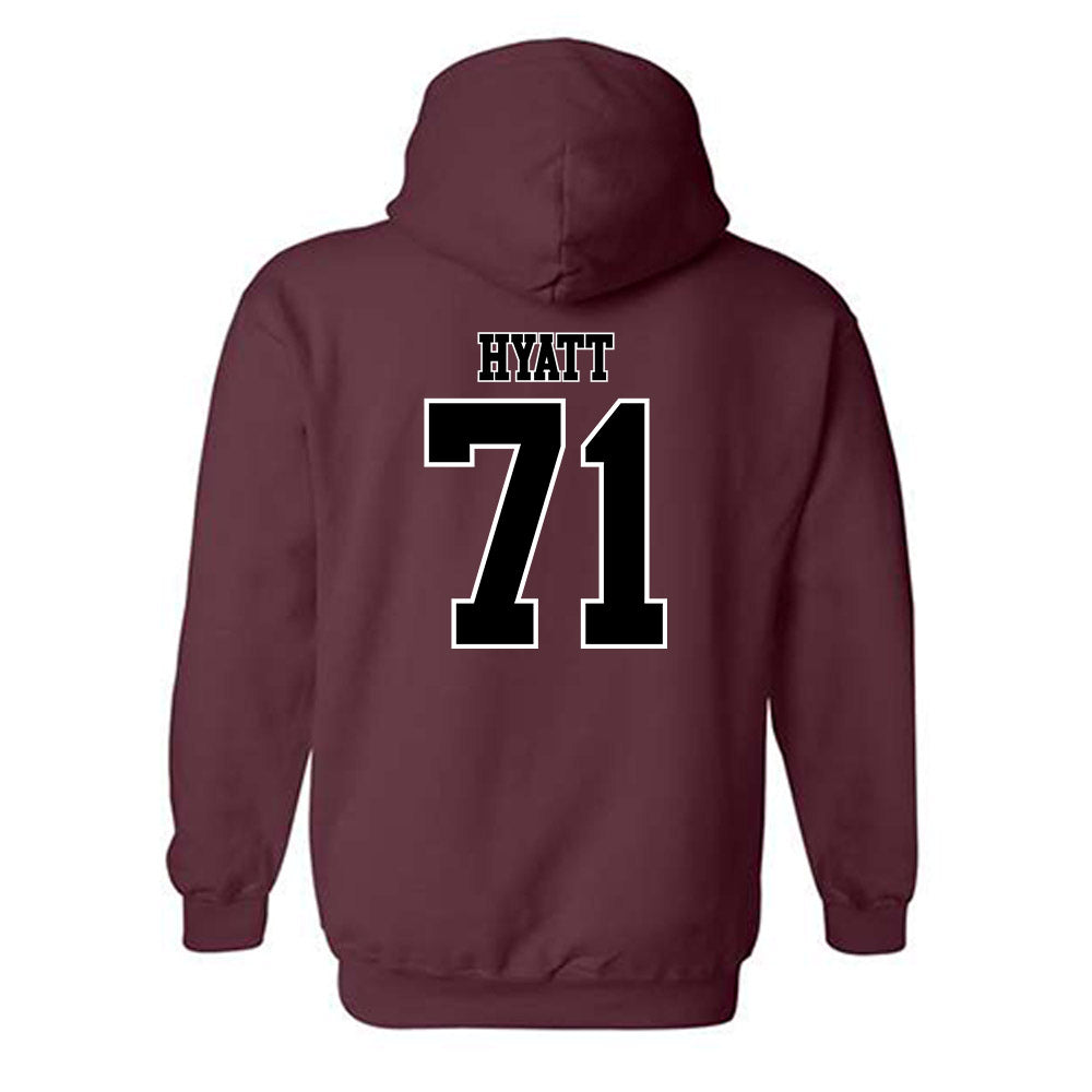 Montana - NCAA Football : Quinlan Hyatt - Classic Shersey Hooded Sweatshirt-1