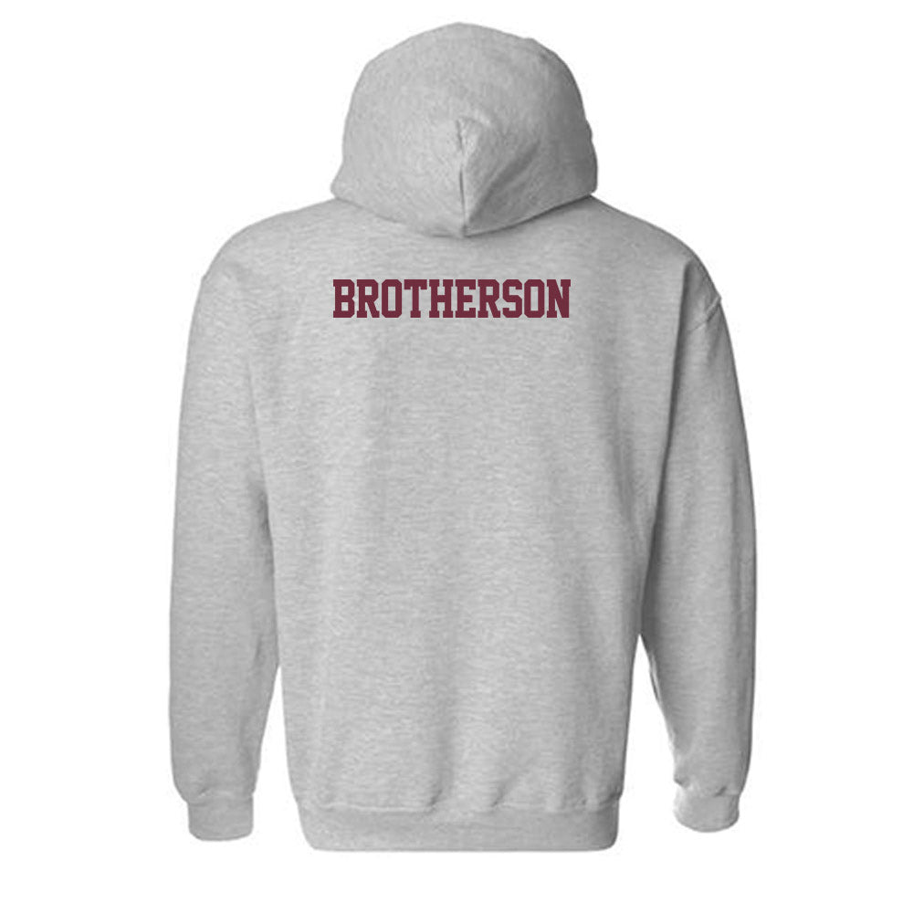 Montana - NCAA Men's Track & Field : Easton Brotherson - Classic Shersey Hooded Sweatshirt-1