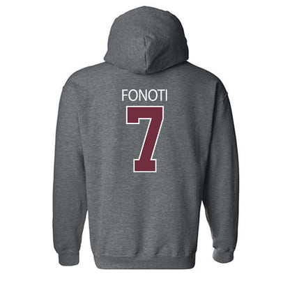 Montana - NCAA Football : Va'aimalae Fonoti - Classic Shersey Hooded Sweatshirt-1