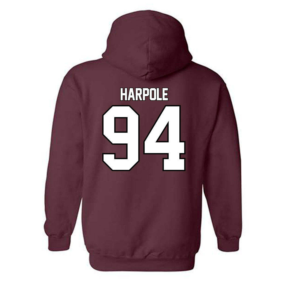 Montana - NCAA Football : Cole Harpole - Classic Shersey Hooded Sweatshirt-1