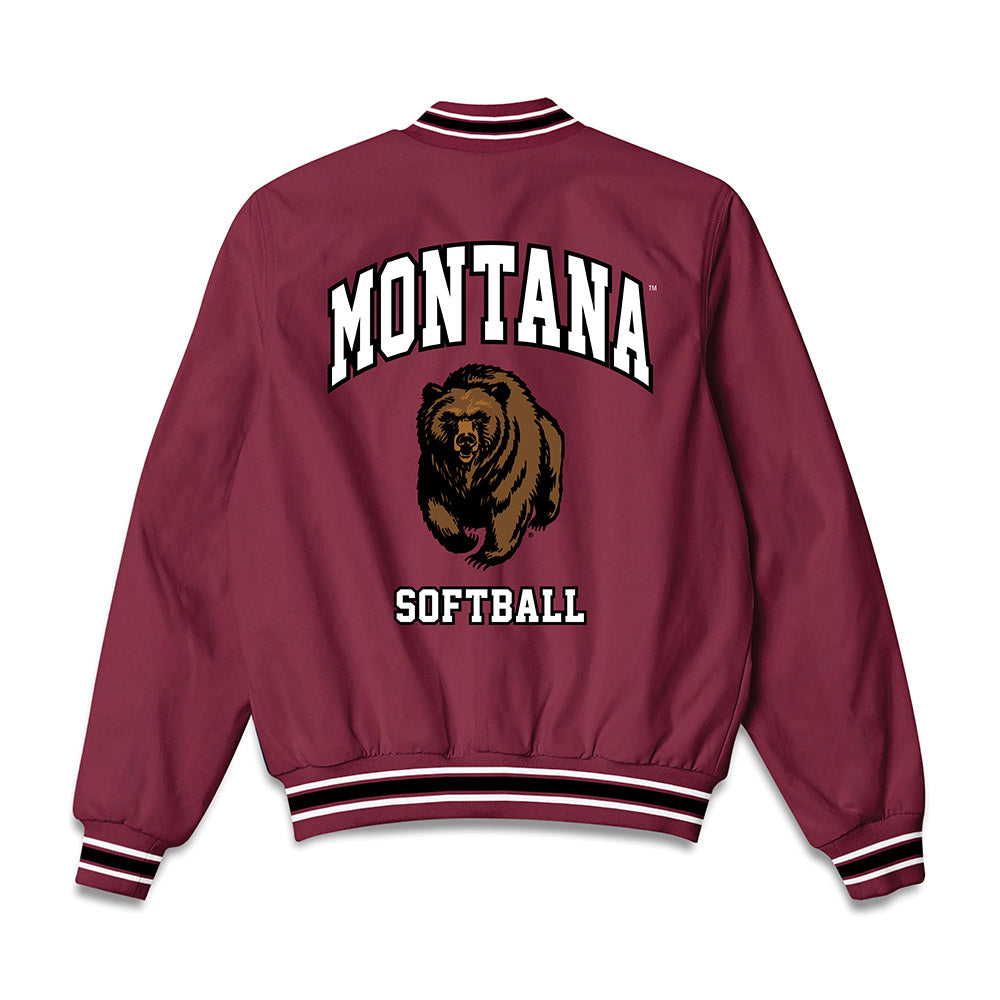 Montana - NCAA Softball : Grace Lopez - Bomber Jacket-1