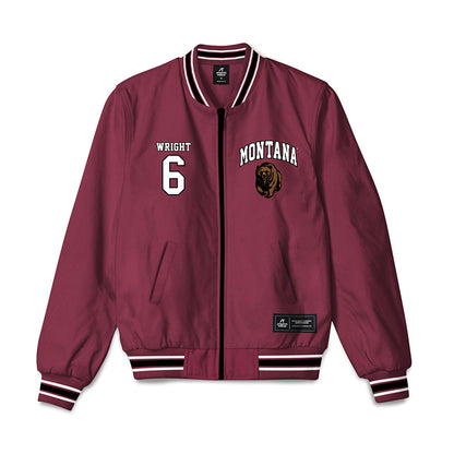 Montana - NCAA Women's Volleyball : Annika Wright - Bomber Jacket-0