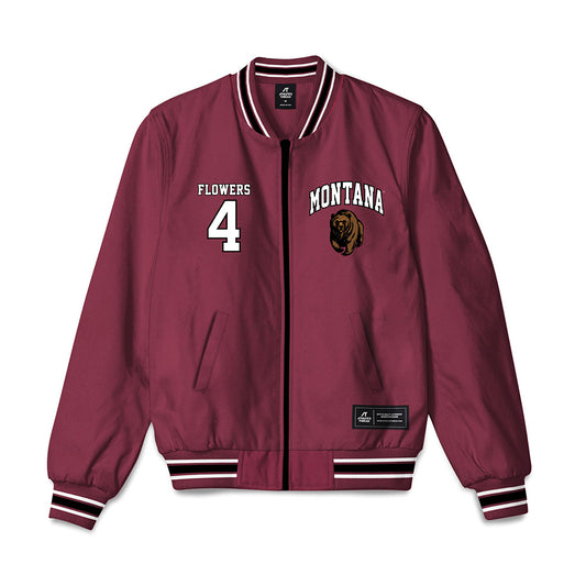 Montana - NCAA Football : Luke Flowers - Bomber Jacket-0
