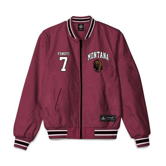Montana - NCAA Football : Va'aimalae Fonoti - Bomber Jacket-0
