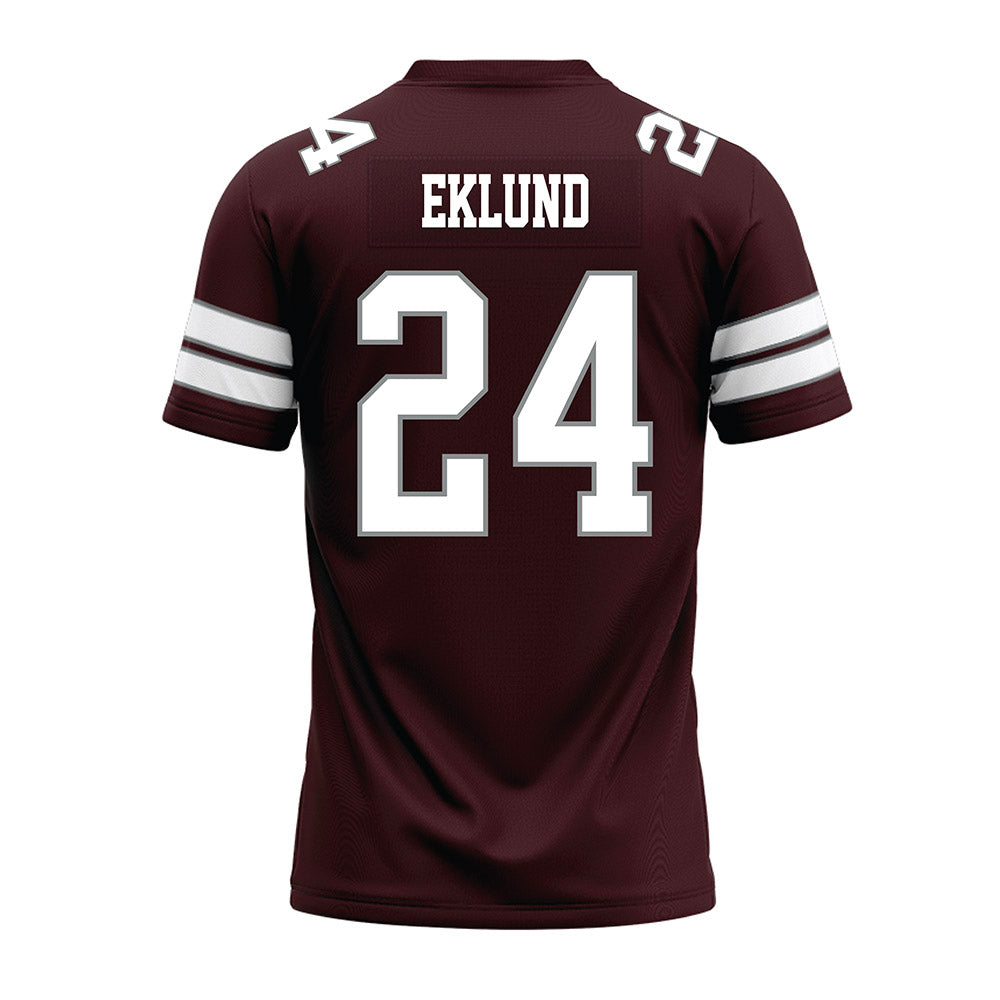 Montana - NCAA Football : Justin Eklund - Maroon Premium Football Jersey-1