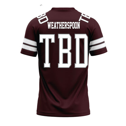 Montana - NCAA Football : Rodney Weatherspoon - Maroon Premium Football Jersey-1