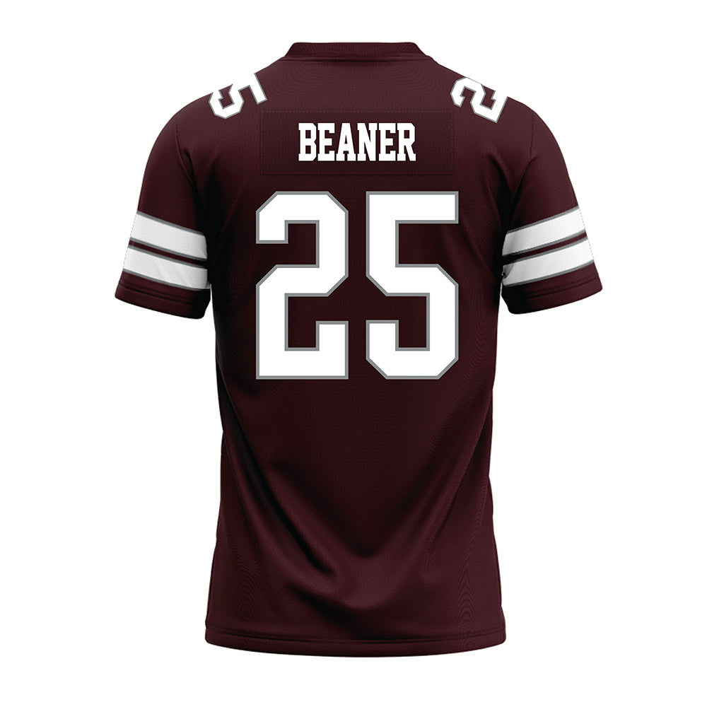 Montana - NCAA Football : Brady Beaner - Maroon Premium Football Jersey-1