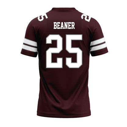 Montana - NCAA Football : Brady Beaner - Maroon Premium Football Jersey-1