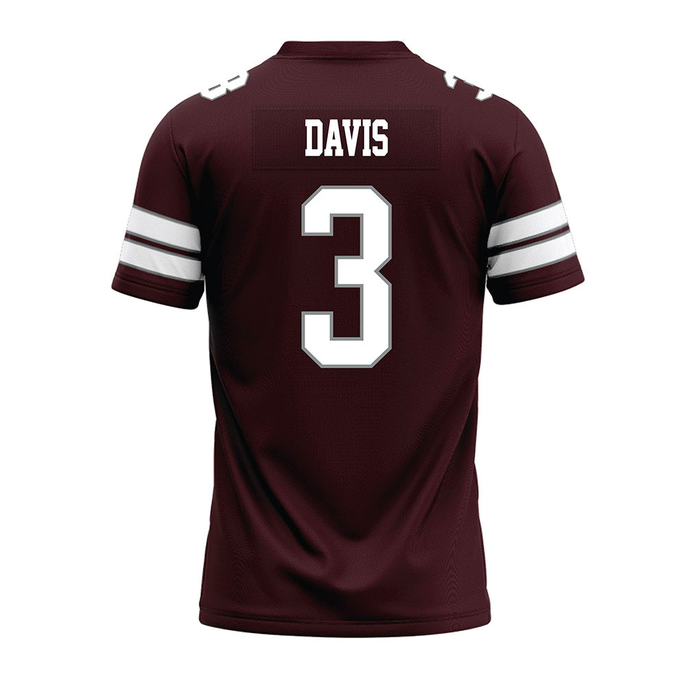 Montana - NCAA Football : Jeilani Davis - Maroon Premium Football Jersey-1