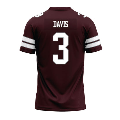 Montana - NCAA Football : Jeilani Davis - Maroon Premium Football Jersey-1
