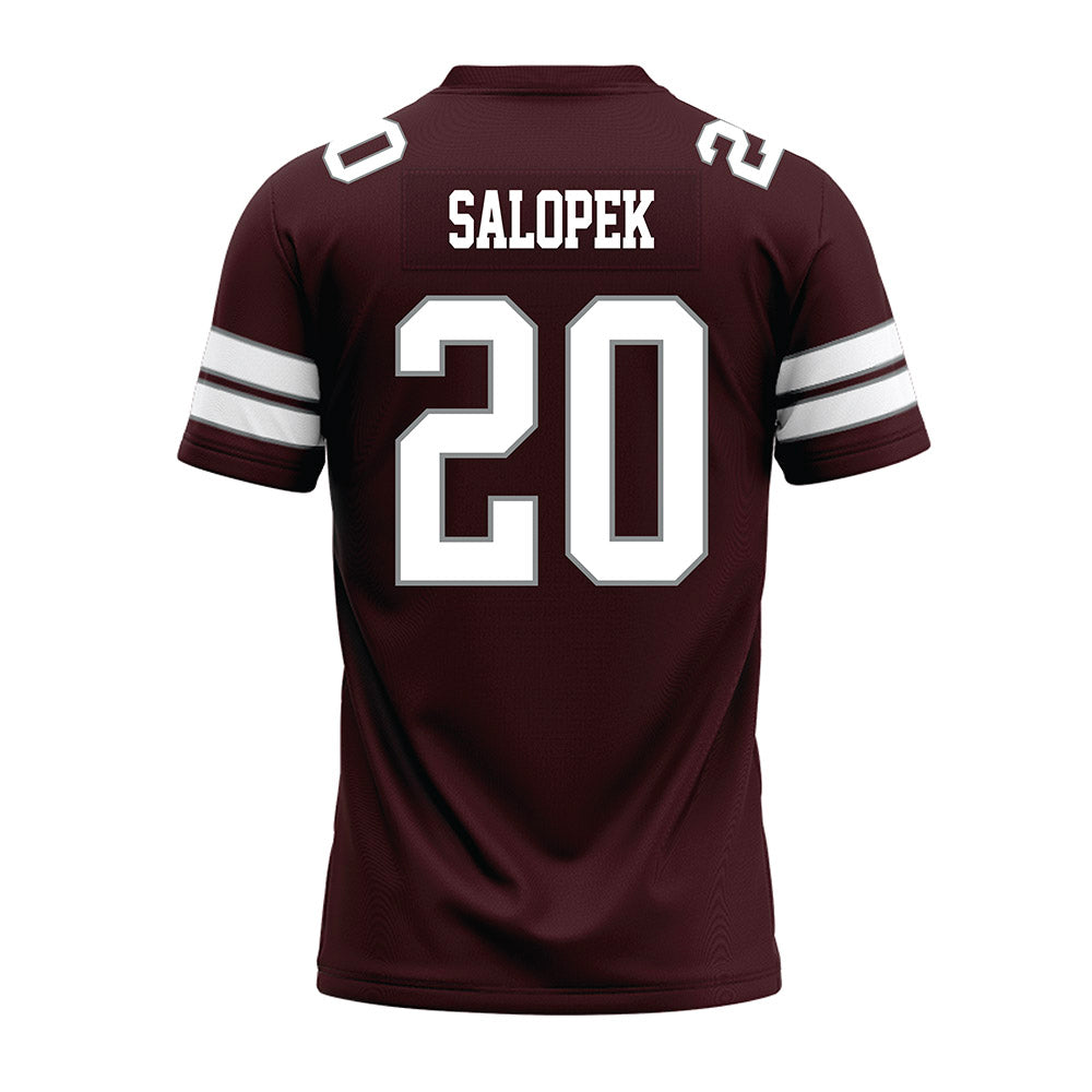 Montana - NCAA Football : Sage Salopek - Maroon Premium Football Jersey-1