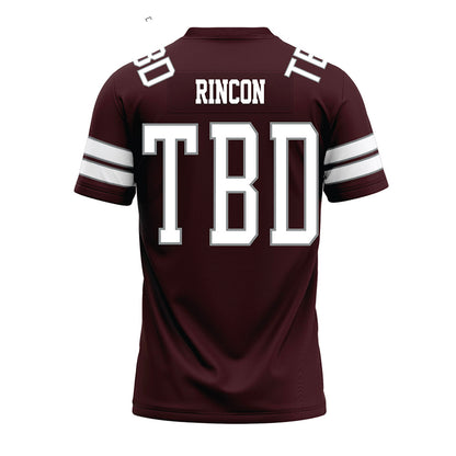 Montana - NCAA Football : Elijah Rincon - Maroon Premium Football Jersey-1