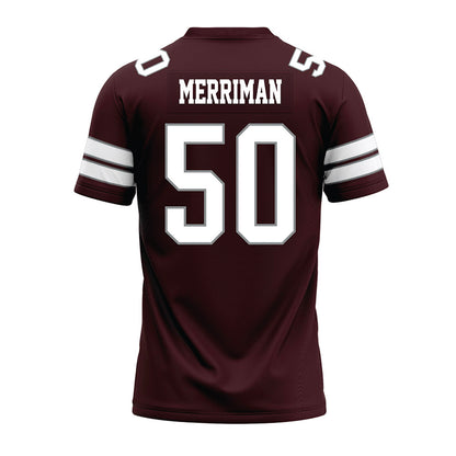 Montana - NCAA Football : Sam Merriman - Maroon Premium Football Jersey-1
