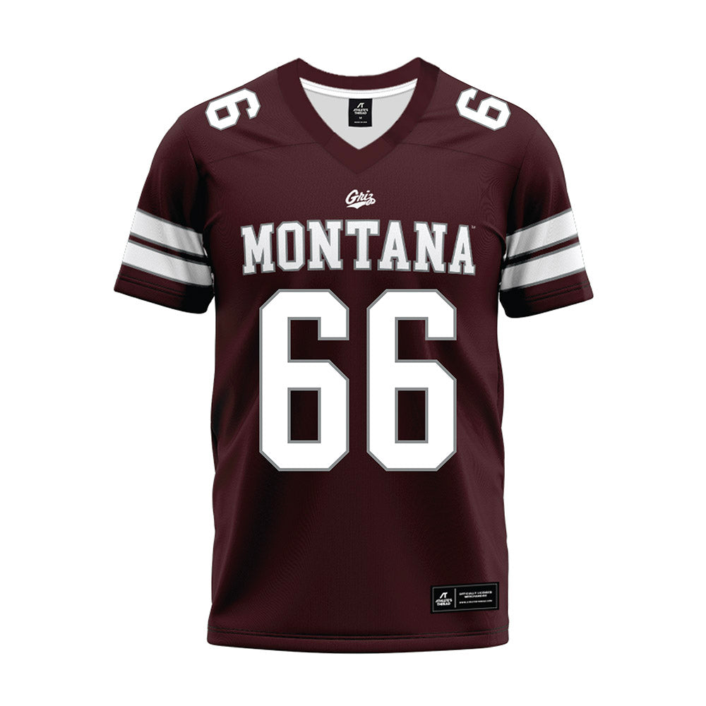 Montana - NCAA Football : Ezra Meyer - Maroon Premium Football Jersey-0