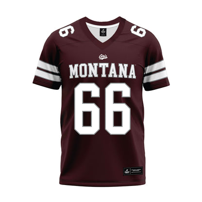 Montana - NCAA Football : Ezra Meyer - Maroon Premium Football Jersey-0