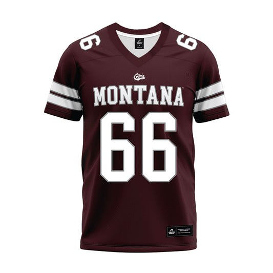 Montana - NCAA Football : Ezra Meyer - Maroon Premium Football Jersey-0