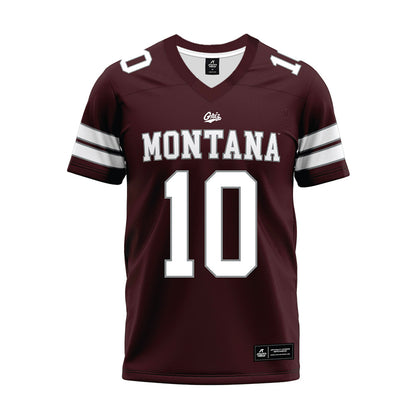 Montana - NCAA Football : Eli Gillman - Maroon Premium Football Jersey-0