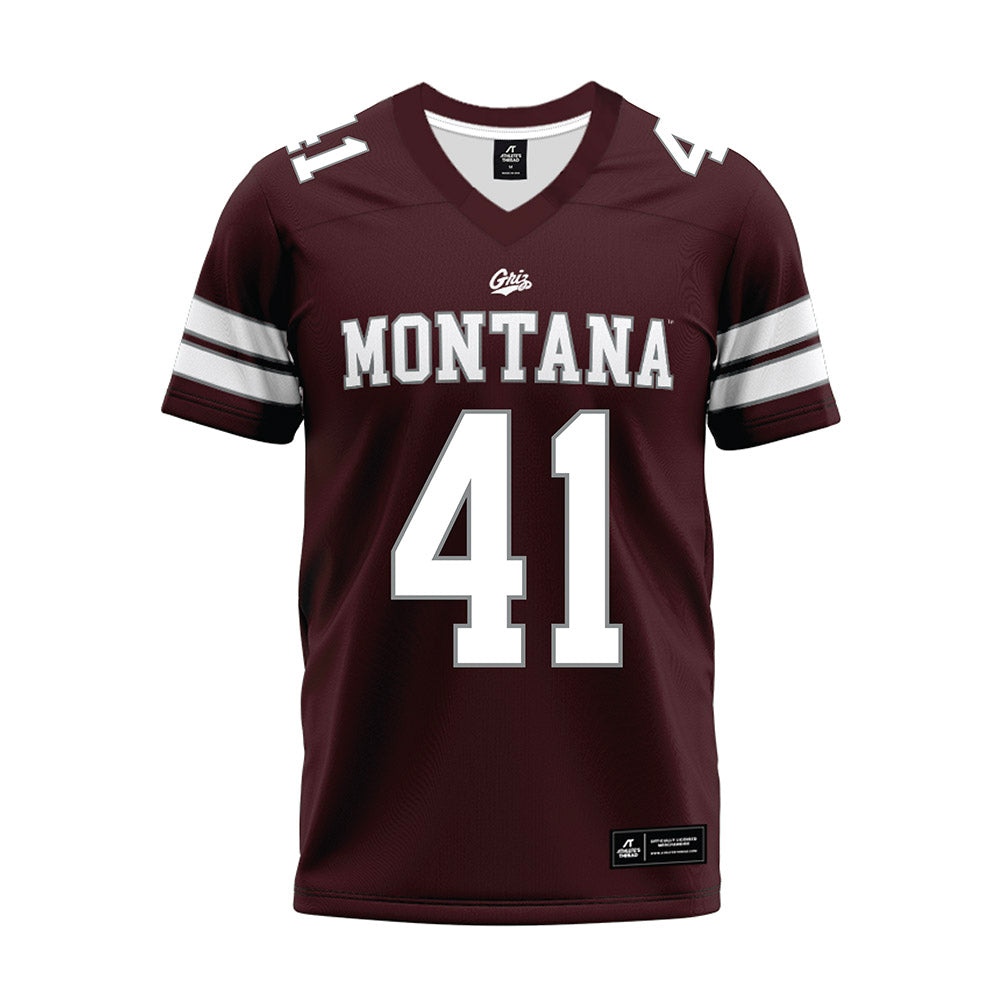 Montana - NCAA Football : Ryder Barinowski - Maroon Premium Football Jersey-0