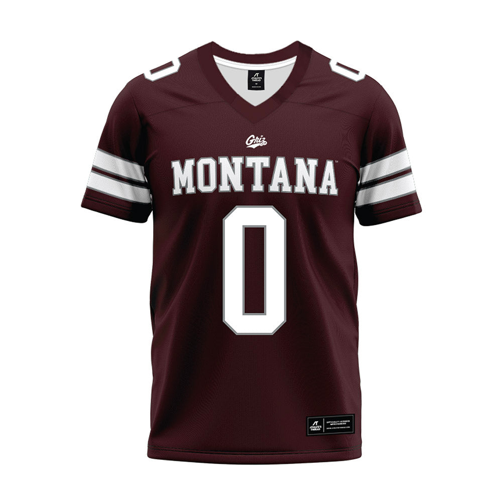 Montana - NCAA Football : Gabe Stroud - Maroon Premium Football Jersey-0