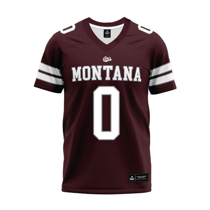 Montana - NCAA Football : Gabe Stroud - Maroon Premium Football Jersey-0
