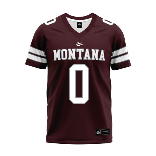 Montana - NCAA Football : Gabe Stroud - Maroon Premium Football Jersey-0