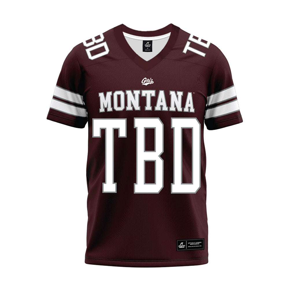 Montana - NCAA Football : Dane Kellner - Maroon Premium Football Jersey-0