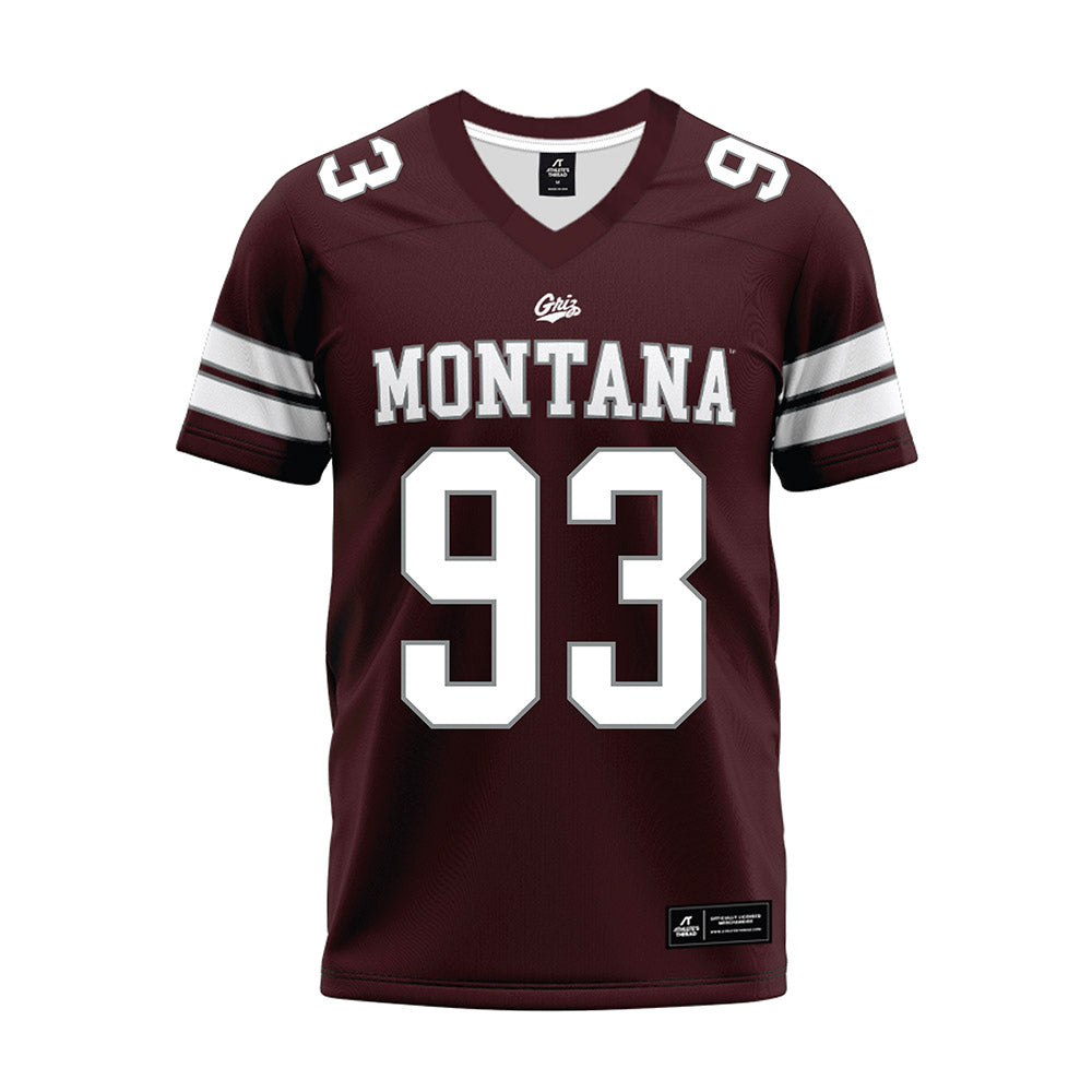 Montana - NCAA Football : Cole Muilenburg - Maroon Premium Football Jersey-0