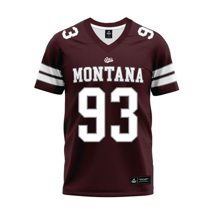 Montana - NCAA Football : Cole Muilenburg - Maroon Premium Football Jersey-0