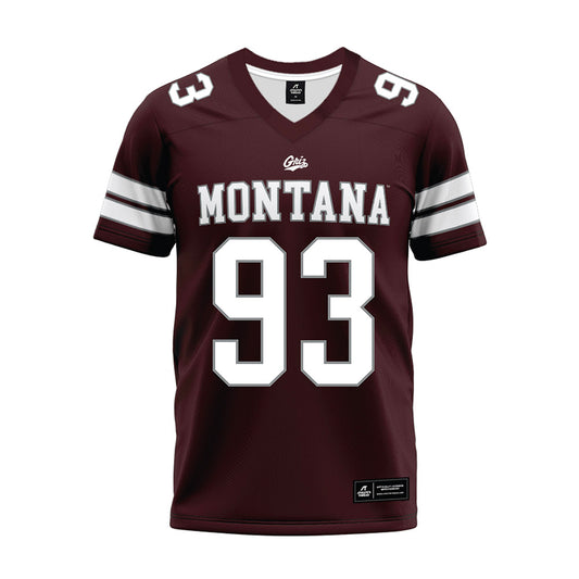 Montana - NCAA Football : Cole Muilenburg - Maroon Premium Football Jersey-0