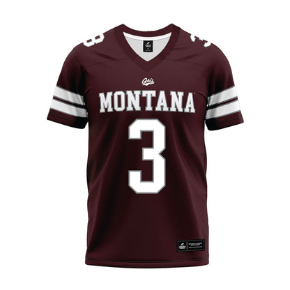 Montana - NCAA Football : Jeilani Davis - Maroon Premium Football Jersey-0