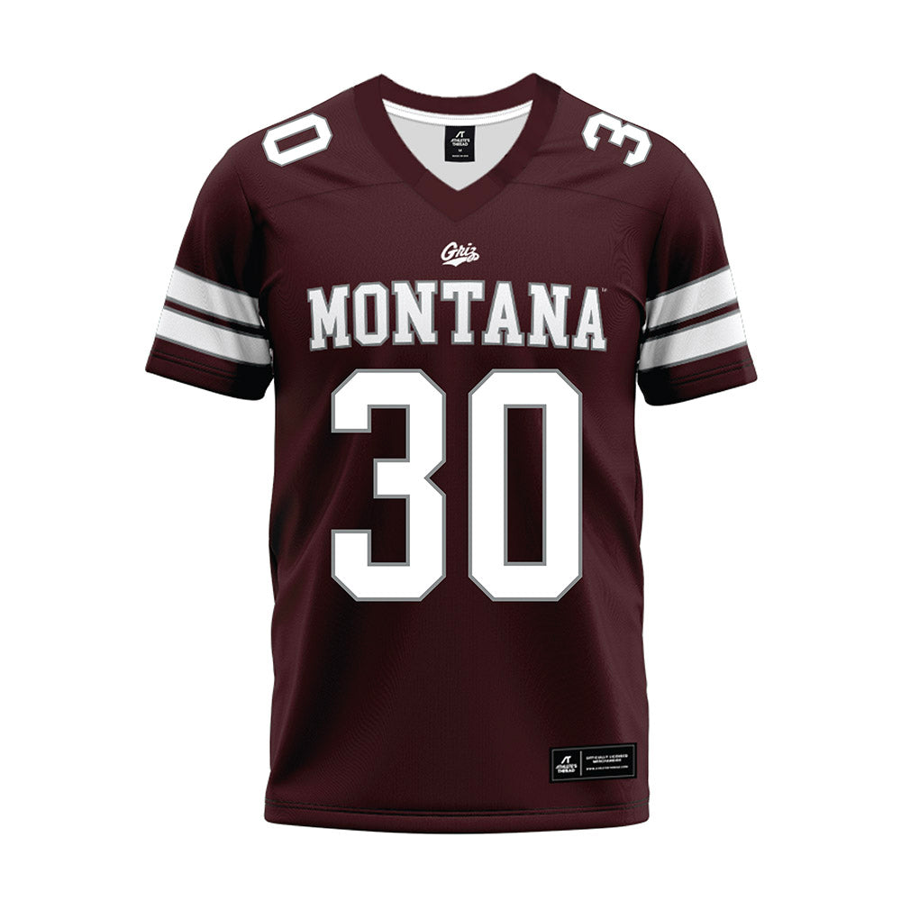 Montana - NCAA Football : Kade Cutler - Maroon Premium Football Jersey-0