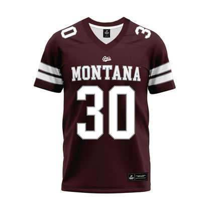 Montana - NCAA Football : Kade Cutler - Maroon Premium Football Jersey-0