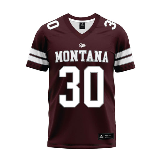 Montana - NCAA Football : Kade Cutler - Maroon Premium Football Jersey-0