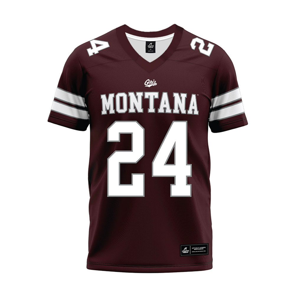 Montana - NCAA Football : Justin Eklund - Maroon Premium Football Jersey-0