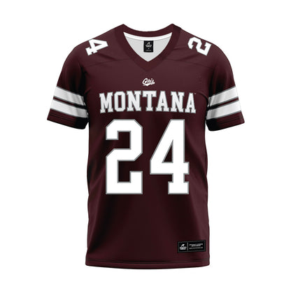 Montana - NCAA Football : Justin Eklund - Maroon Premium Football Jersey-0