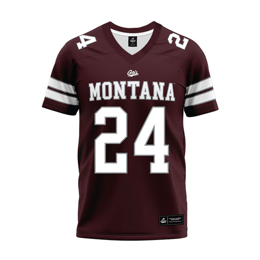 Montana - NCAA Football : Justin Eklund - Maroon Premium Football Jersey-0
