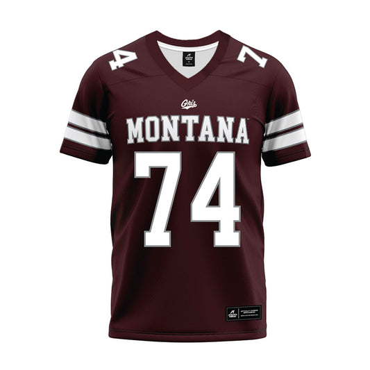 Montana - NCAA Football : Owen Liechti - Maroon Premium Football Jersey-0
