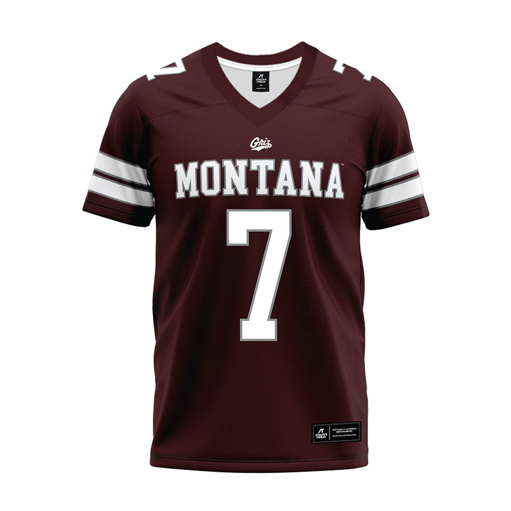 Montana - NCAA Football : Va'aimalae Fonoti - Maroon Premium Football Jersey-0