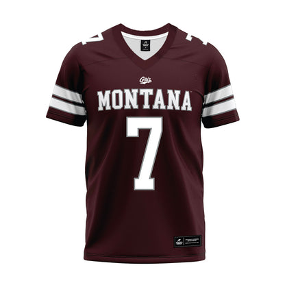 Montana - NCAA Football : Va'aimalae Fonoti - Maroon Premium Football Jersey-0