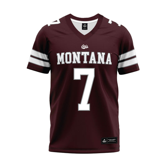 Montana - NCAA Football : Va'aimalae Fonoti - Maroon Premium Football Jersey-0